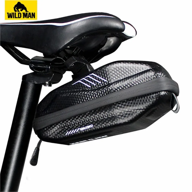 Cheap WILD MAN Road Bicycle Handlebar Bag Rainproof Cycling Front Top Tube Bag MTB Repair Tool Bag Bike Saddle Bag Sacoche Velo 3
