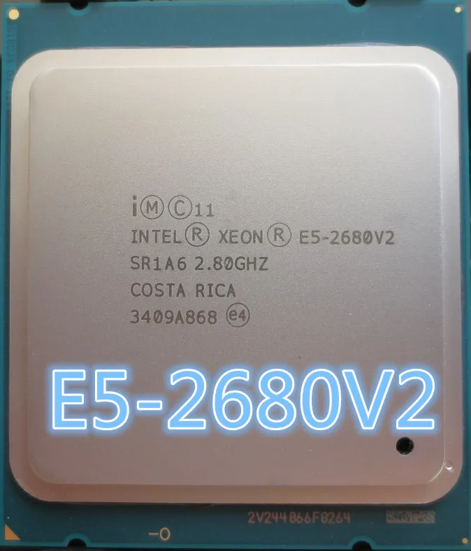 Процессор Intel Xeon E5 2680 V2 CPU E52680 v2 2,8 LGA 2011 SR1A6 десятиядерный серверный процессор Φ V2