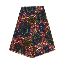 Новое поступление, модный дизайн, африканская Высококачественная настоящая голландская восковая ткань с красивым рисунком, полиэстер, 6 ярдов