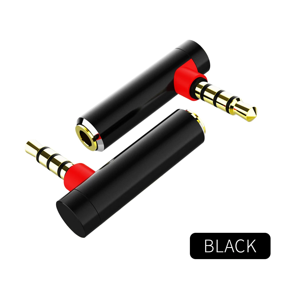 3 5mm L Shape Audio Adapter 3 5 Jack Male To Female 90 Degree Audio Converter Adapter for Aux Speaker Cable Headphone Car Jack