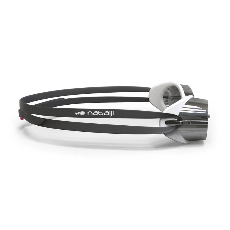 Очки шведки для плавания с зеркальными линзами бело красные 900 NABAIJI x Decathlon|Очки