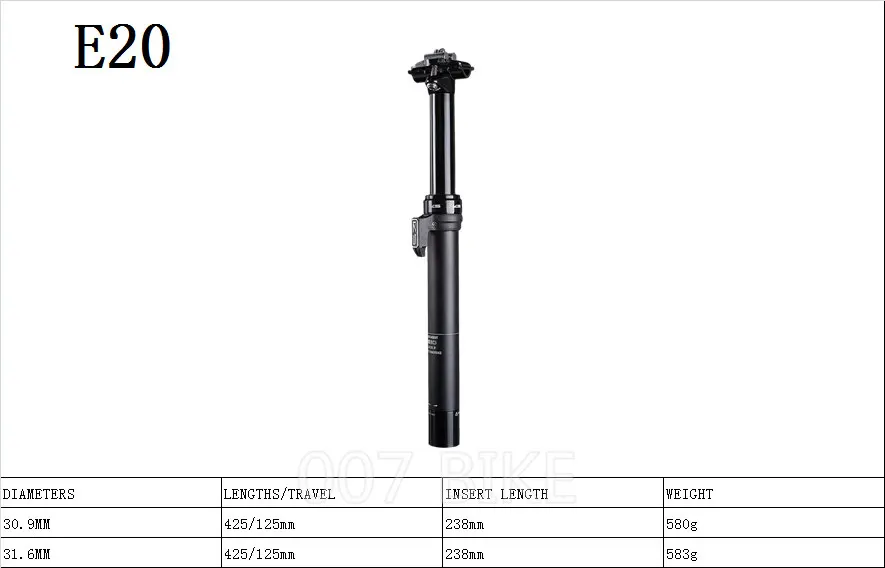 2019 NEW KS KindShock E20 E20-i Remote Mountain Downhill Bike Dropper Seat post 27.2/30.9/31.6mm 125mm Bike Seat Post EXA 2019 NEW KS KindShock E20 E20-i Remote Mountain Downhill Bike Dropper Seat post 27.2/30.9/31.6mm 125mm Bike Seat Post EXA