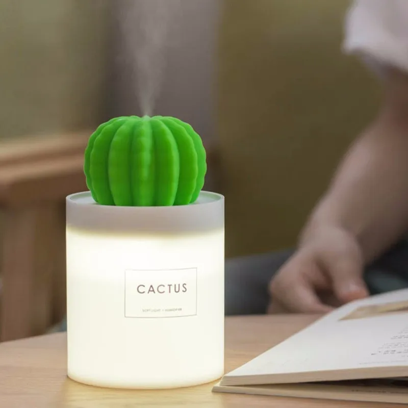 

Prickly Pear USB Desktop Humidifier Office Bedroom Home Quiet Small Negative Ion Portable Humidifier Air Purifier
