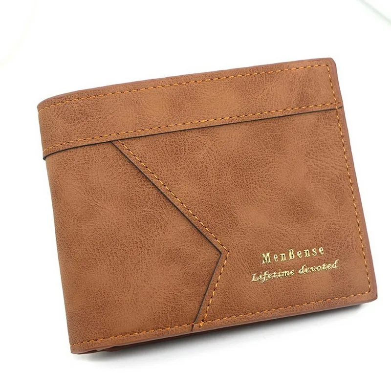 Tanie Moda skórzany portfel mężczyźni luksusowa wąska portmonetka biznes składany portfel pokrowiec na sklep