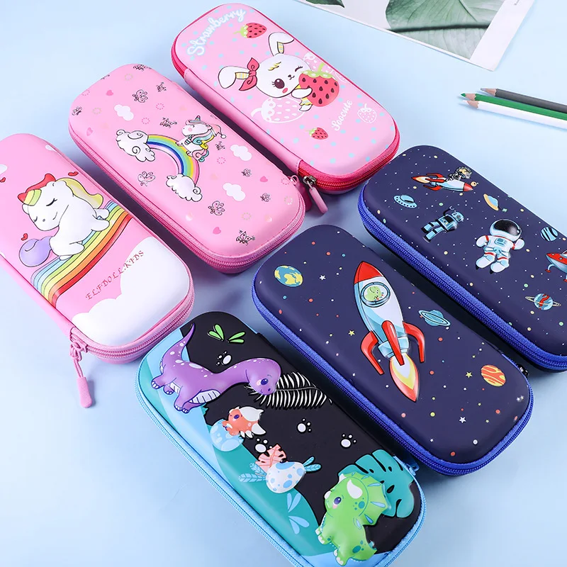 3D three-dimensional pencil case for primary school students bag cute stationary supplies kawaii anime stationery | Канцтовары для