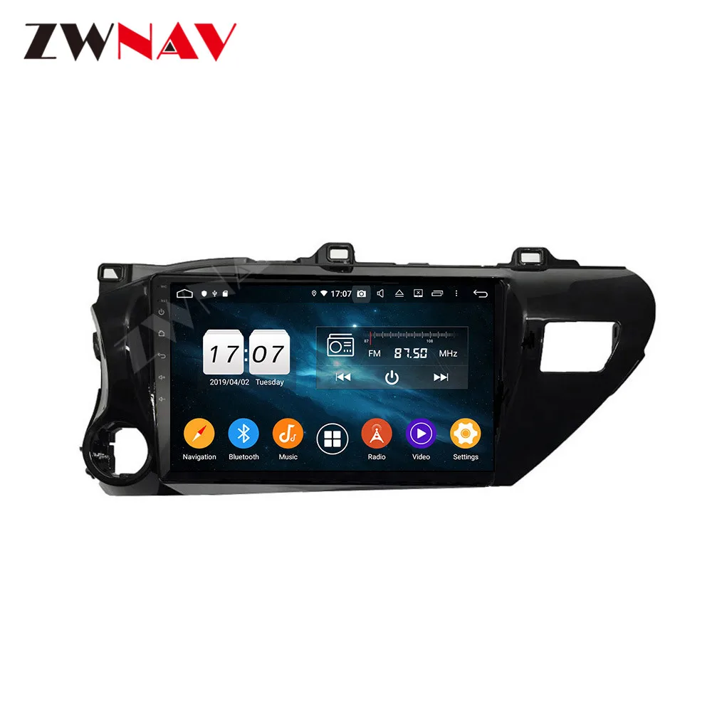 For Toyota Hilux Pick Up AN120 2015 -2020 Android IPS Screen PX6 DSP Car No DVD GPS Multimedia Player Head Unit Radio Navi Audio