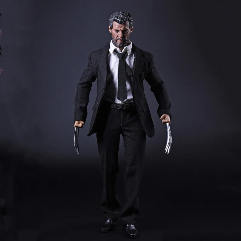 Мужской деловой костюм X-man Росомаха Логан масштаба 1/6 комплект одежды с когтями |