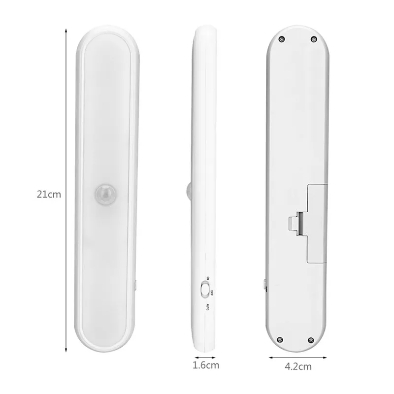 10LED Led Night Light With Sensor Human Body Sensor With Magnet Adsorption Cabinet Light Night Lamp Lamparas 40DEC2010