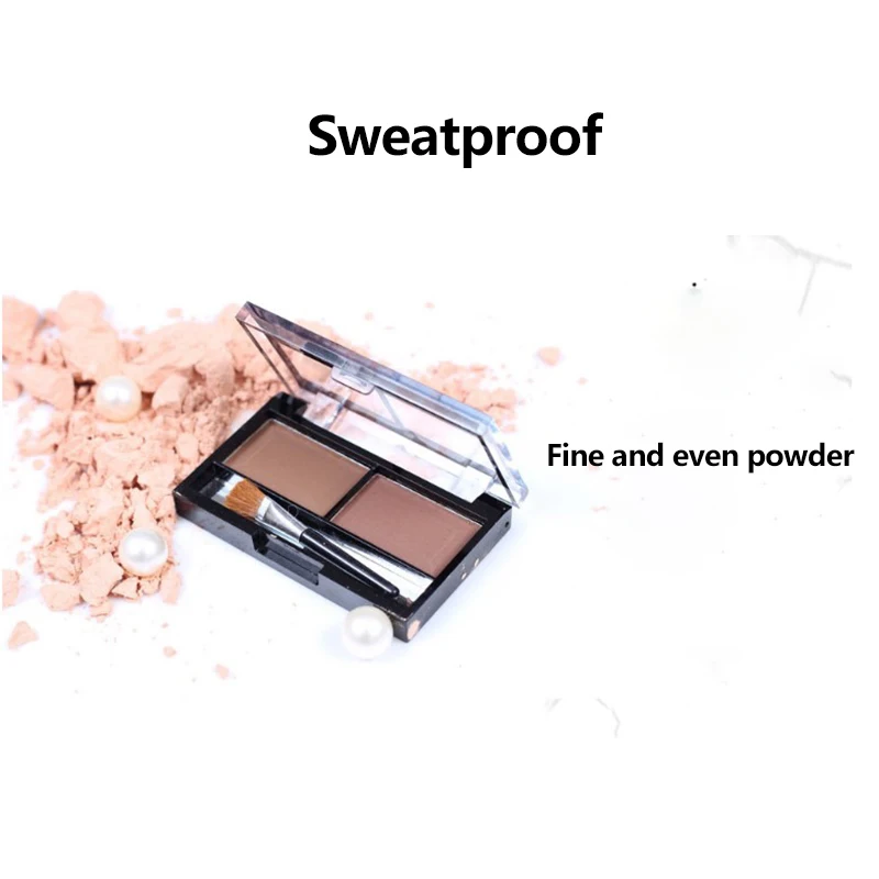 New Good-matching Two Color Ladies Eyebrow Powder Beauty Art Women Makeup Long-lasting Easy To Wear High Quality Girls Naturally