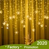 Christmas snowflakes LED String lights Flashing Lights Curtain Light Waterproof Holiday Party Connectable Wave Fairy Light 3.2M ► Photo 1/6