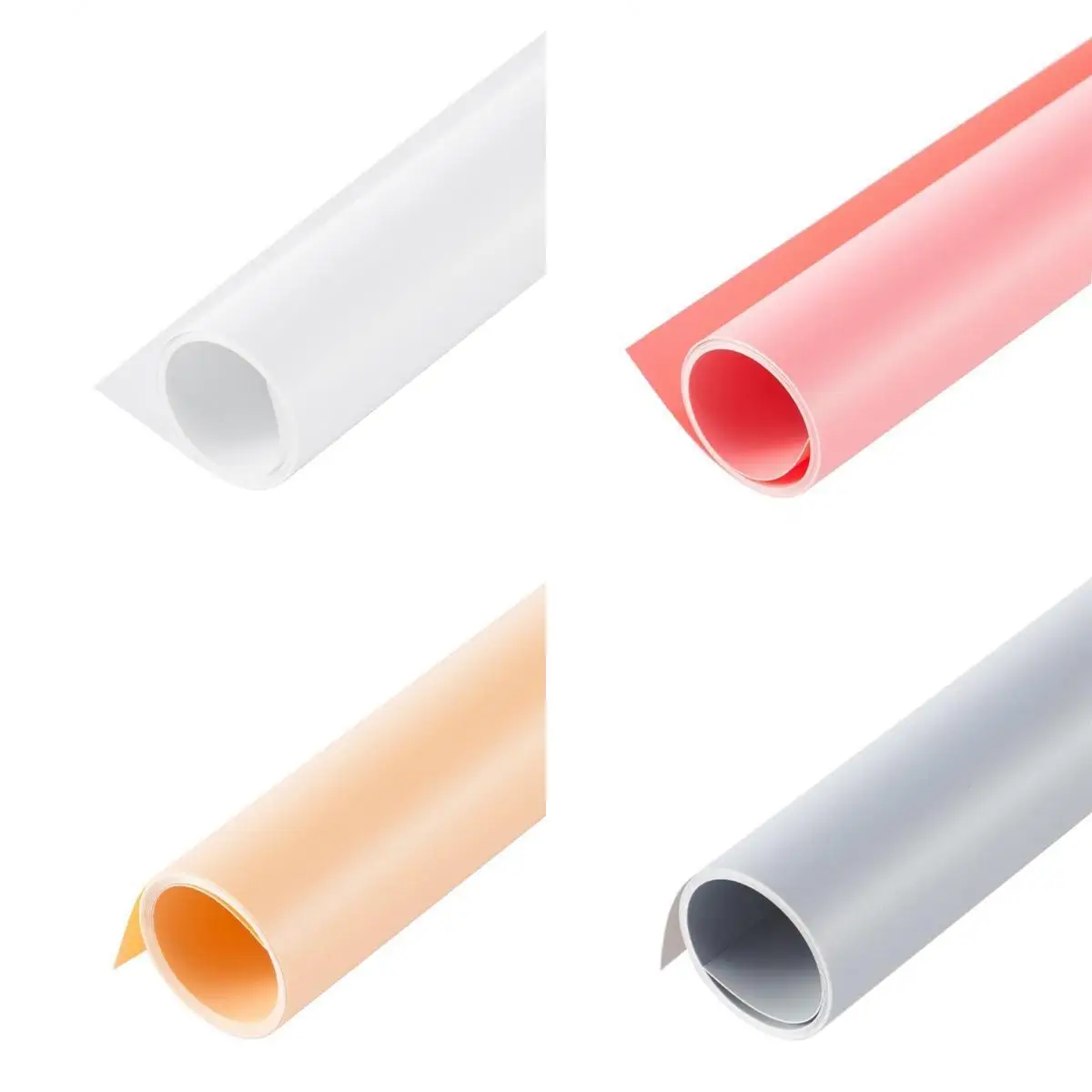 4 Colors 50x50 PVC Photographer Background White+Gray+Pink+Yellow Photo Screen