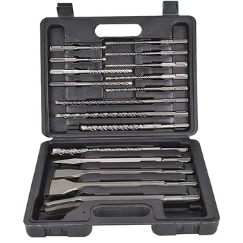 

for SDS Plus Drill Bits Set - 17Pcs SDS Plus Drill Bits with Portable Plastic Box- SDS Plus Shank Fits Rotary Hammer