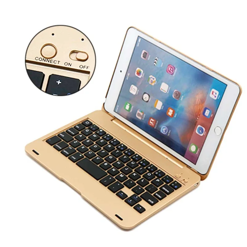 ABS пластик беспроводной Bluetooth клавиатура чехол для iPad mini 1 2 3 чехол для планшета iPad mini 3 2 1 7,9 дюймов с клавиатурой