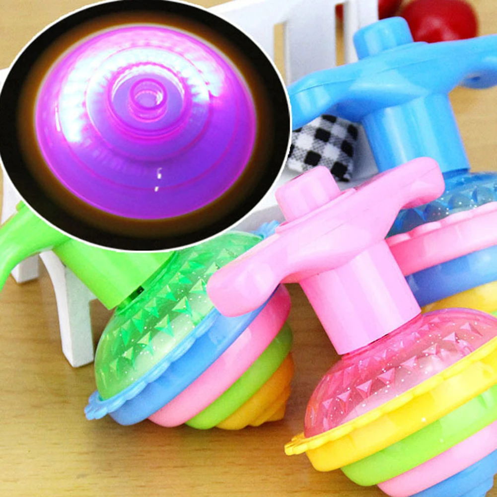 1 шт. детский игрушечный гироскоп детский светодиодный мигающий светильник гироскоп Peg Top Rotaing гироскоп с музыкальной игрушкой для вечерние реквизиты