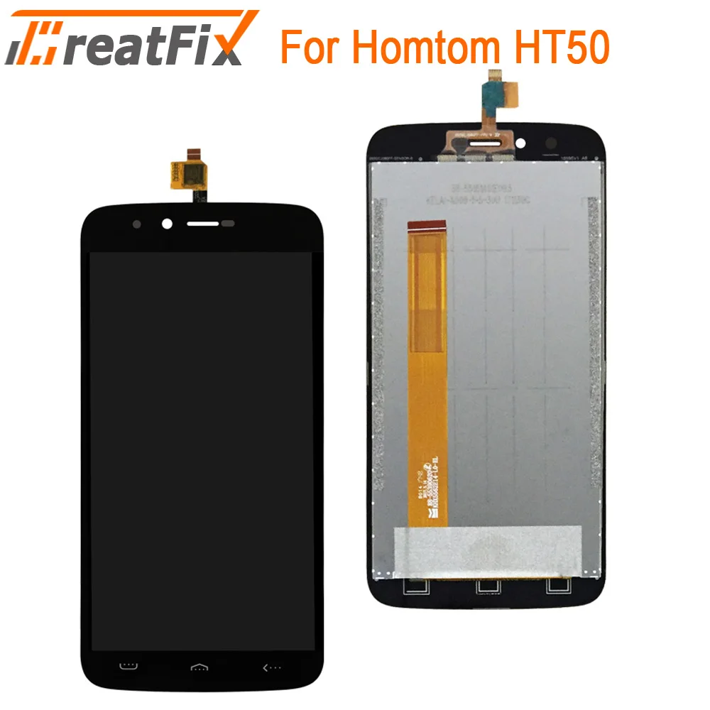 

Original Tested For Homtom HT50 LCD Display +Touch Screen 100% Origina Digitizer Assembly Replacement for ht50