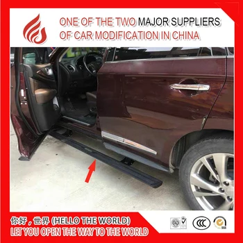 

High quality aluminium alloy Automatic scaling Electric pedal side step running board for QX80 2013+