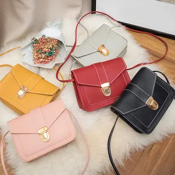 

NewFashion Small Crossbody Bags for Women 2020 Mini PU Leather Shoulder bag Messenger Bag for Girl Yellow bag Ladies Phone Purse