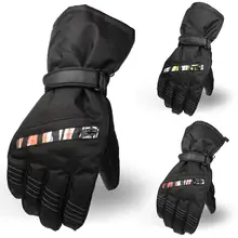 Мужские лыжные перчатки флисовые перчатки для сноуборда снегоходы мотоциклетные зимние перчатки ветрозащитные водонепроницаемые зимние перчатки Новые