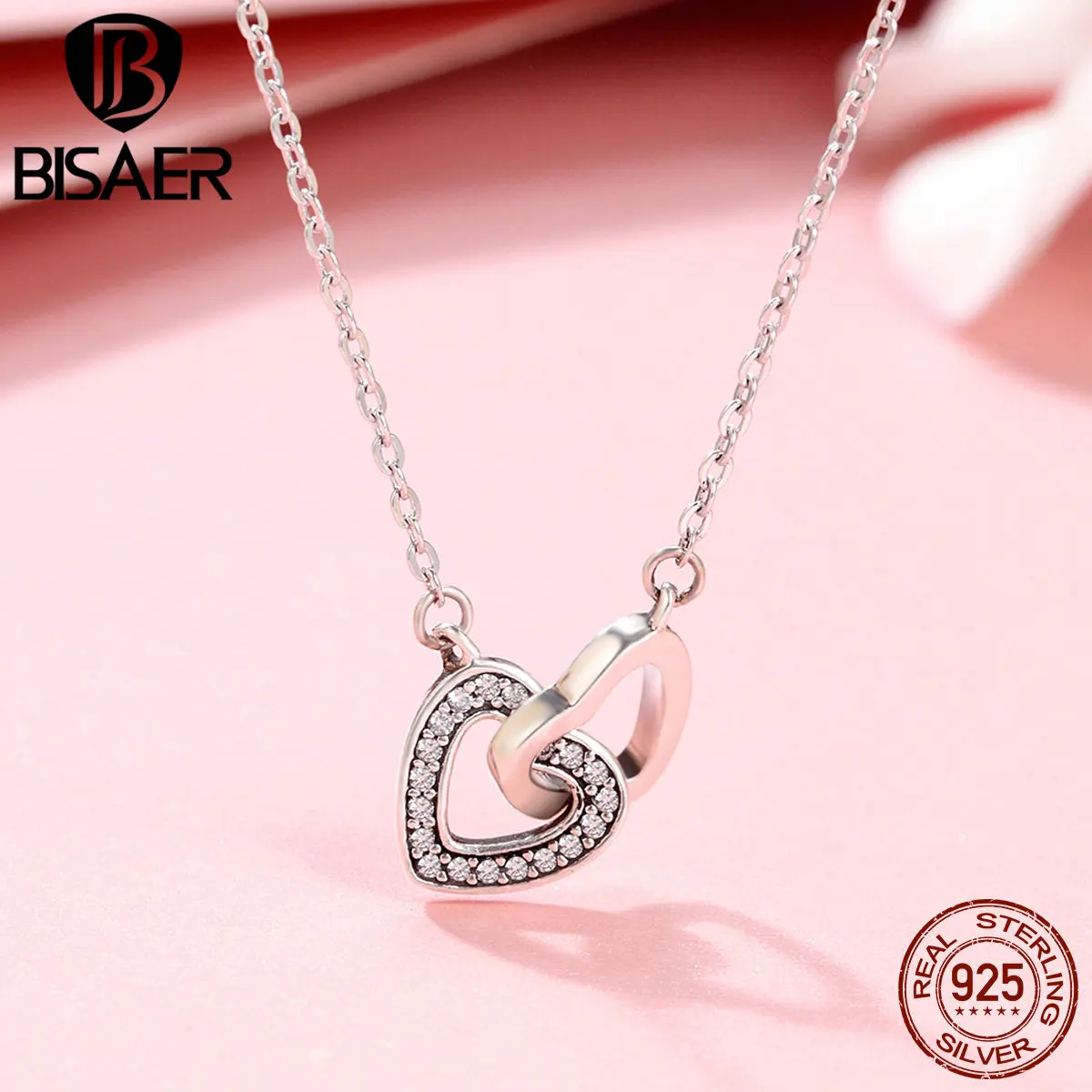 Подвеска в виде сердца Bijoux GXN181 100% 925 пробы|chain pendant|necklace womenpendant necklace |