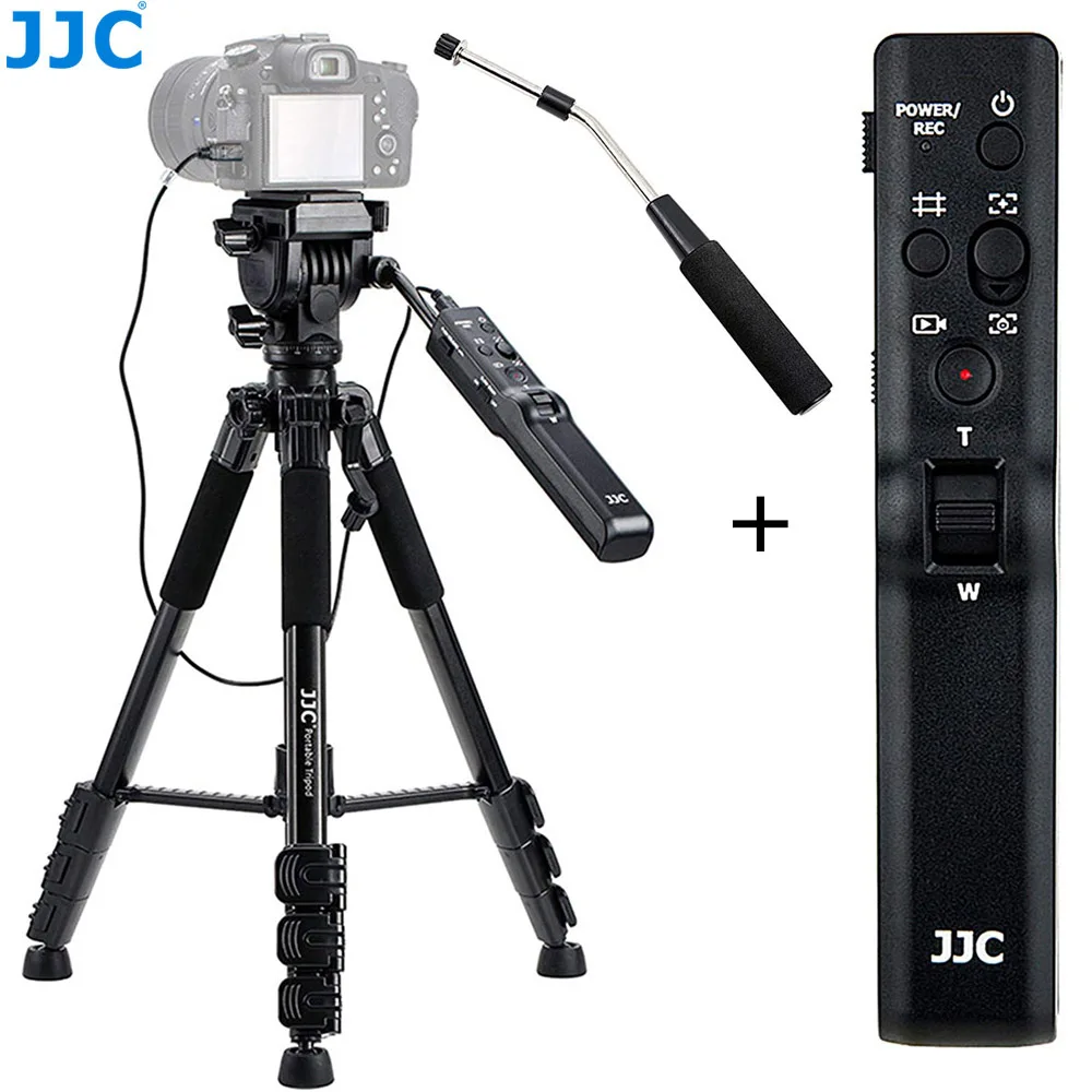 JJC VCT-VPR1 Remote Control Tripod Stand for Sony ZV1 A7RIV A7RIII A7RII A7III A7SIII A7SII A6000 A6600 A6500 A6400 A6300 A6100