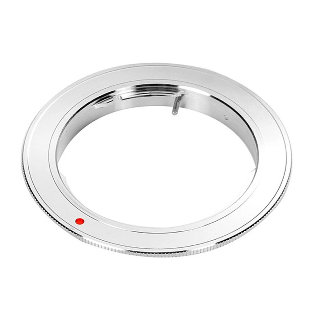 Easy Install Accessories Practical Professional Lens Adapter Silver Gray Metal Mount Ring Manual For Olympus OM To For Canon