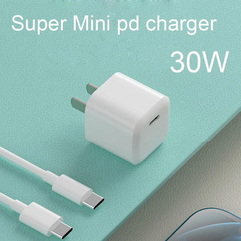 Portable USB Type C Wall Charger 30W High Speed PD3.0 for MacBook Pro/Air iPad Pro iPhone12 huawei xiaomi | Мобильные телефоны и