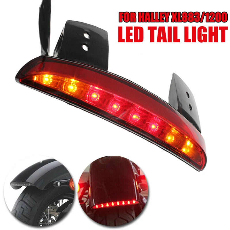 

Vehemo Motorcycle Rear Light DC12V LED Motorcycle Turn Signal with Steering Strip Motorcycle Taillight Lights Bright