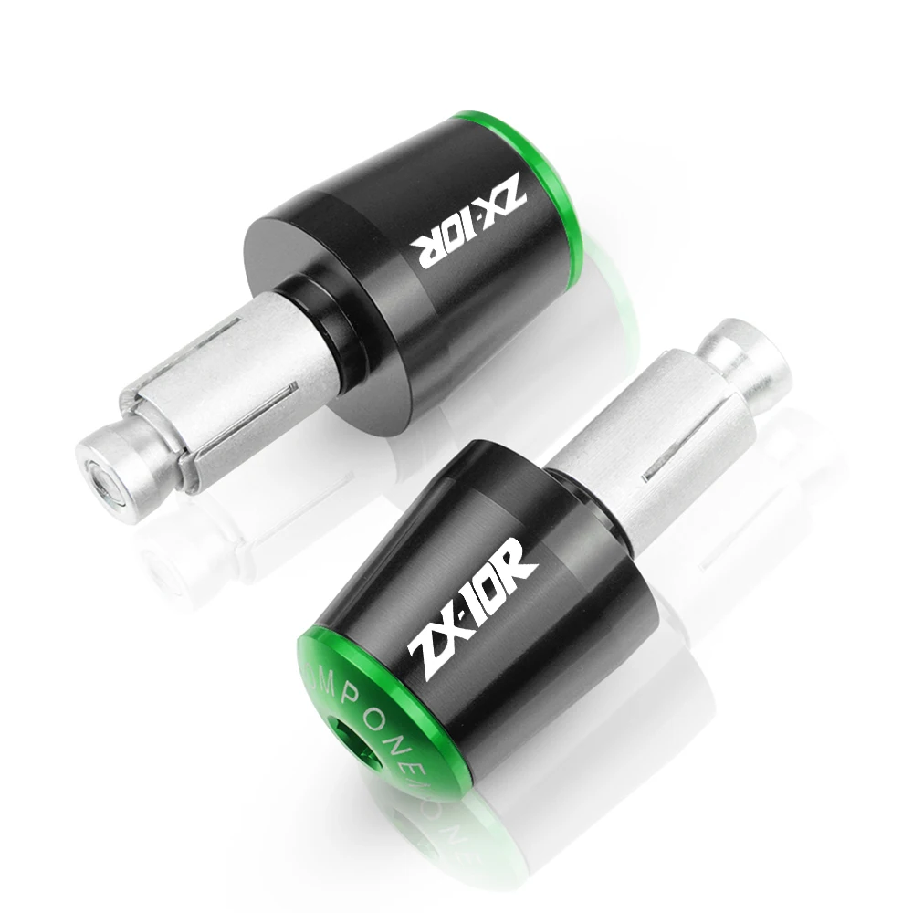 Для Kawasaki ZX10R 2006 2007 2008 2009 2010 2011 2012 2013 7/" ЧПУ Аксессуары для мотоциклов Руль Бар заканчивается Захваты ползунок
