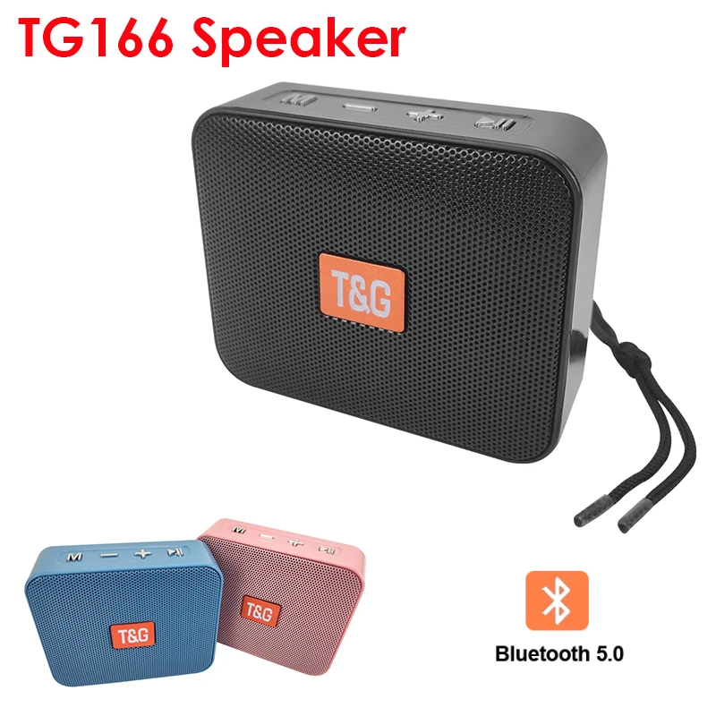 Беспроводная мини-Колонка TG166 сабвуфер Bluetooth-совместимая Портативная колонка с USB