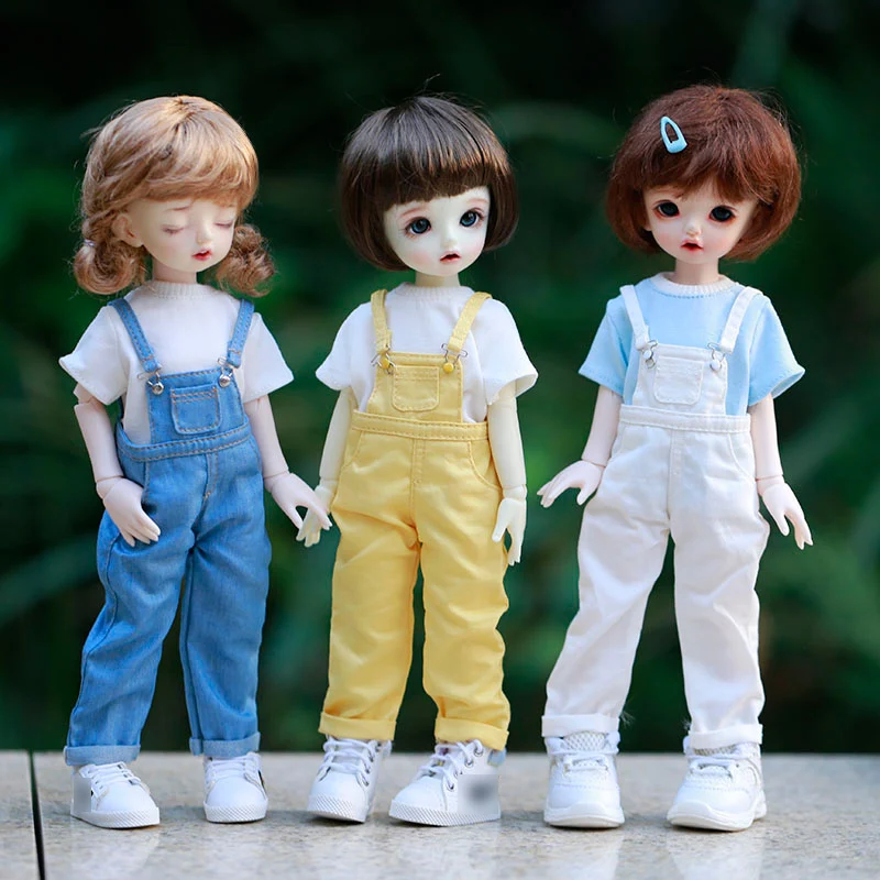 Одежда для кукол Blyth BJD 30 см 1/6 SD YOSD модный джинсовый комбинезон и футболка с