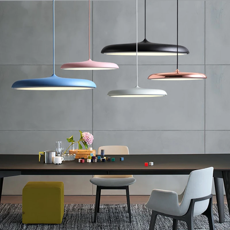 Современная кругласветодиодный светодиодная Подвесная лампа художественный