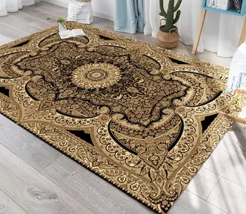 

European Style Anti-skid Jacquard Carpet For Living Room Floor Mat Absorbent Non-slip Bohemian Turkish Retro Area Rugs