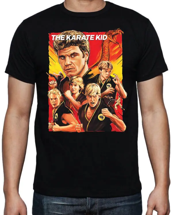 Karate Kid Cobra Kai Miyagi Characters 80's Fight Movie Costume Party T Shirt |