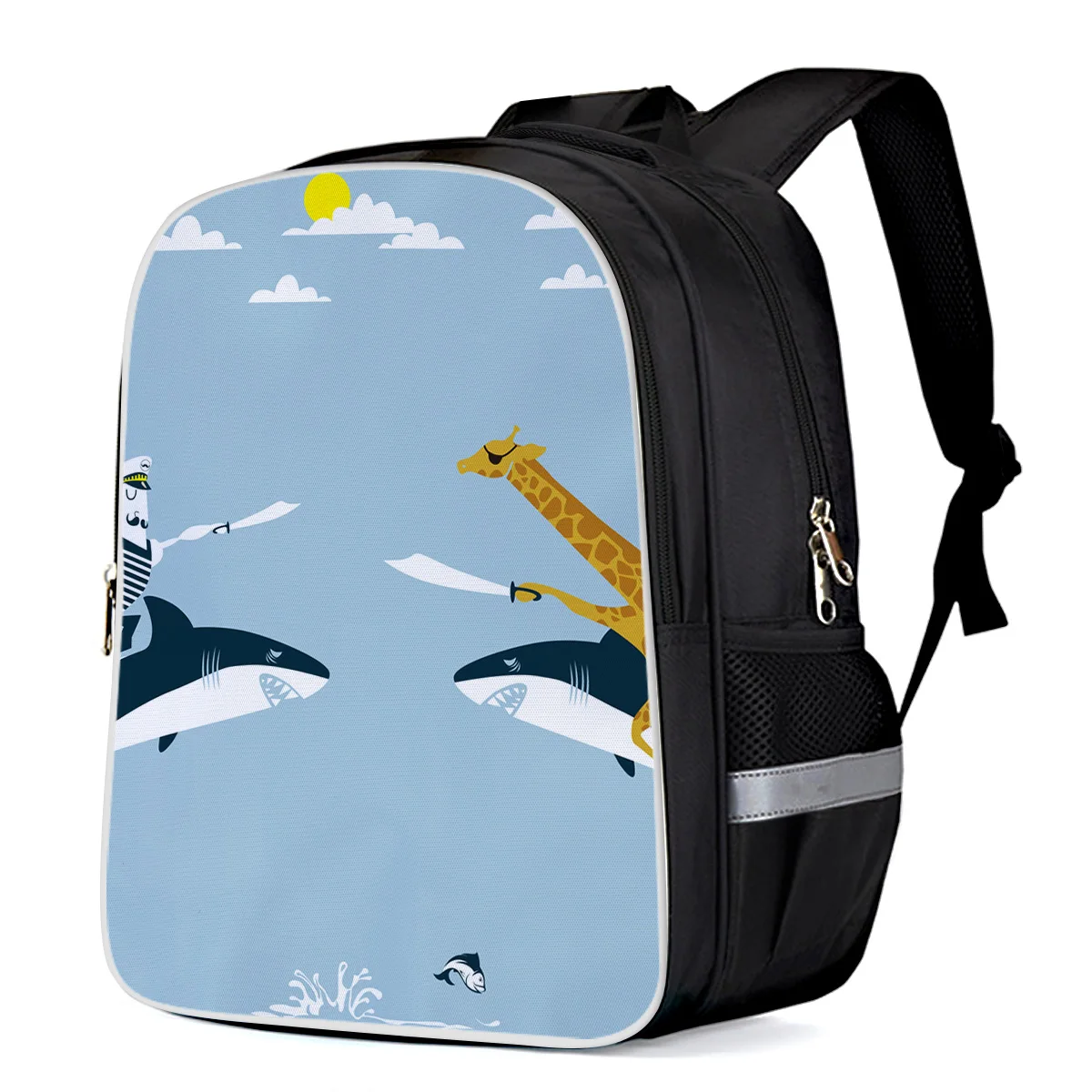 Showudesigns - Mochila Escolar Para Niños Con Bolsillo Para Botella, Linda Jirafa De Girasol, Una Talla, Casual Moderno