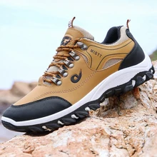 Fall Wearable All-Match Street Trendy Running Non-Slip Outdoor Men's Shoes Leisure Hiking Mountaineering Travel Sneakers Men