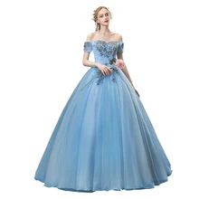 Gryffon бальное платье с открытыми плечами, Элегантное синее бальное платье для выпускного вечера, Роскошные платья для взрослых размера плюс