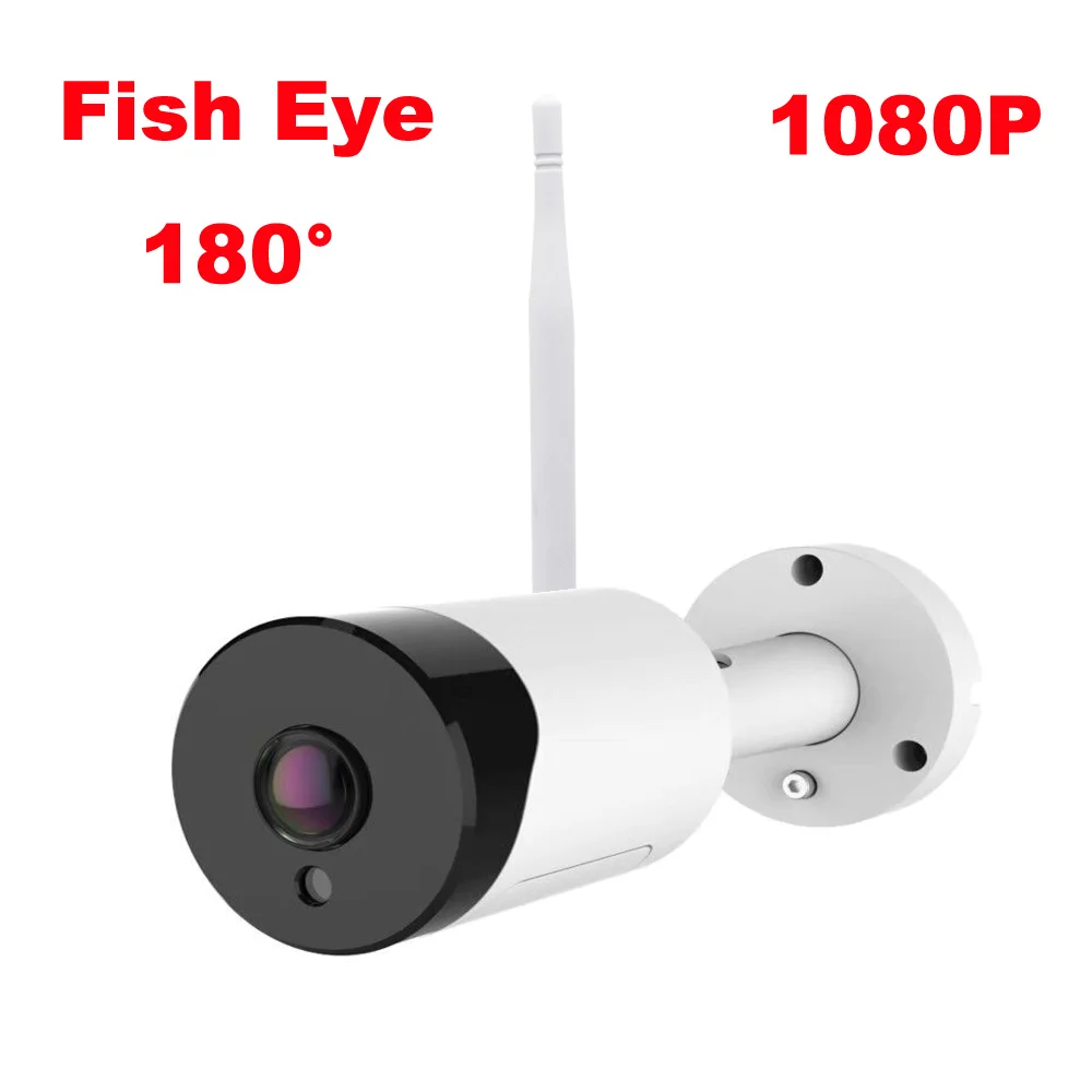Панорамный WiFi Камера открытый рыбий глаз 180 ° IP 1080P безопасности градусов 2.0MP