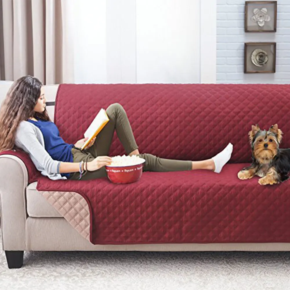 Мебель Pet протектор не-Silp Противоскользящий стеганый Restyle обновление Реверсивный диван бросок диван протектор шлифования обновления