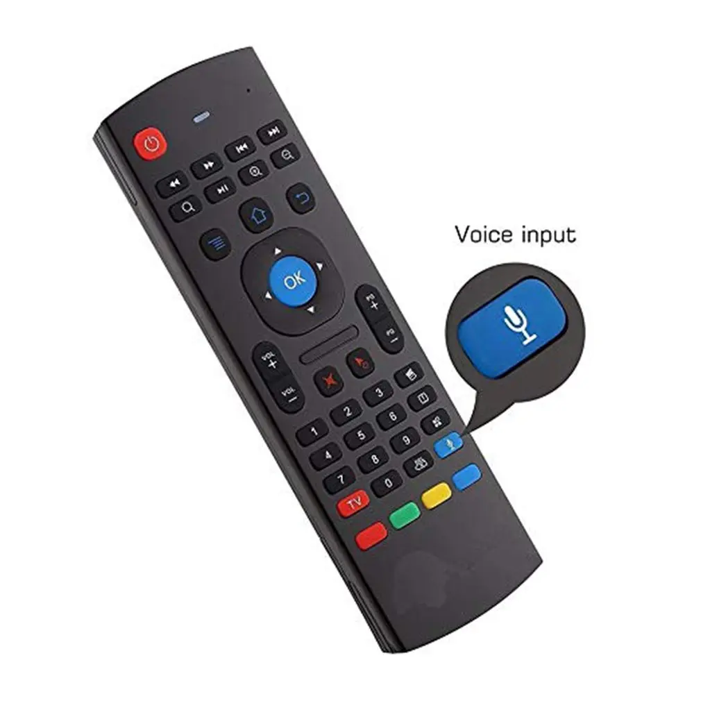 Mx3 Air mouse Голосовая версия с задней подсветкой Android умная Беспроводная воздушная мышь Пульт дистанционного управления T3 мышь и клавиатура