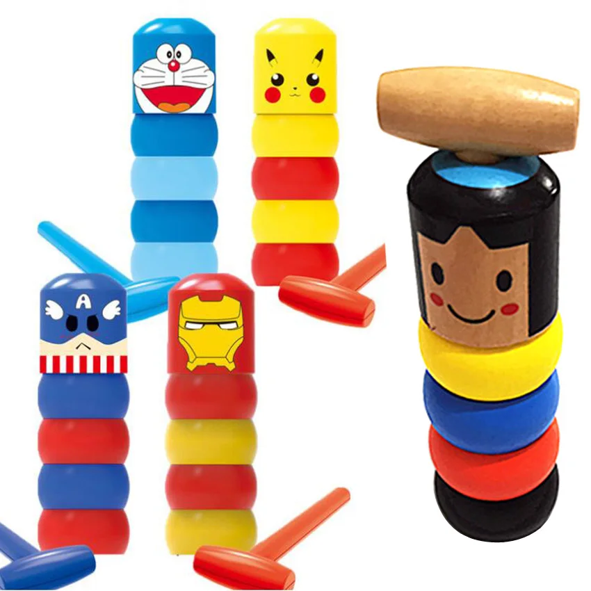 

1 Set Of Immortal Dharma Indestructible Wooden Man Magic Toy Magic Skill Stage Prop Comedy Psychological Fun Accessories