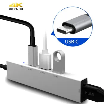 

Adaptador USB, USB tipo C tipo-C a 4K HDMI USB 3,0 de 2,0 Thunderbolt 3 adaptador Dex Station for MacBook pro 2017 Samsung Gala