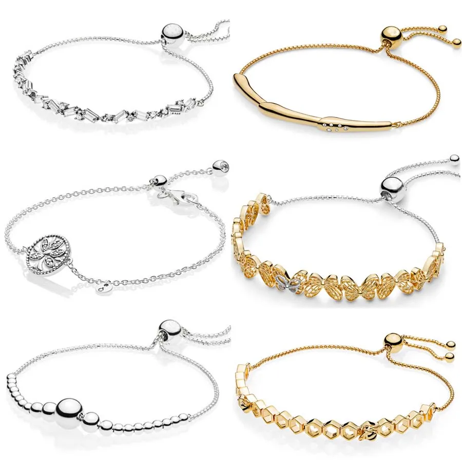 Блестящие ажурные бабочки цветок дерево со стволом жизни скользящий браслет подходит бусины из стерлингового серебра 925 Шарм Европа ювелирные изделия