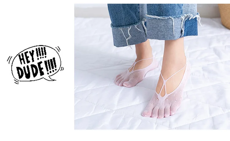 Socks Women's Individual Package Japanese-style Summer Thin Section Women's Small Camisole Toe Socks Pure Cotton Hidden Socks