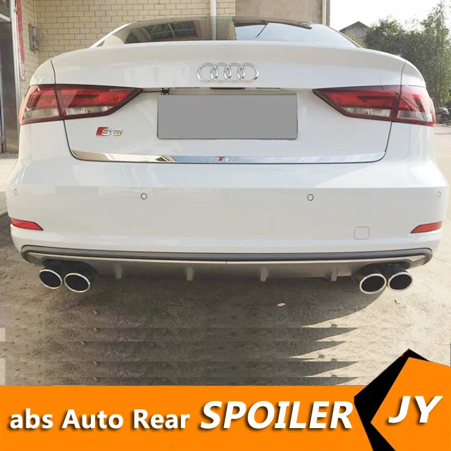 Для Audi A3 S3 обвес спойлер- для Audi A3 RS3 ABS задний спойлер передний бампер диффузор защитные бамперы