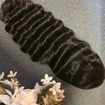 

150% density Loose Deep Wave Wig 13x4 Remy Brazilian Lace Front Human Hair Wigs For Black Women Pre Plucked JKO