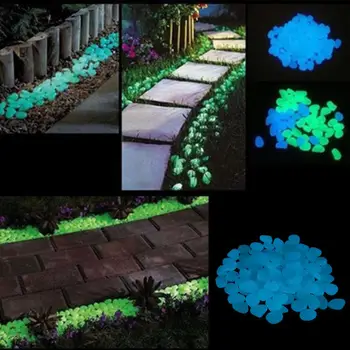 

4 Colors Aquarium Fluorite Fluorescent Conch Walkways Outdoor Decor Aquarium Noctiluca DIY Home Furnishing Fish 100pcs Decorate