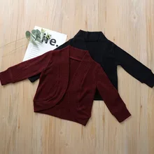 LOOZYKIT/От 1 до 6 лет; Новинка; Повседневный мягкий свитер для маленьких девочек; 2 стиля; Однотонный вязаный кардиган; осенние куртки; Топ