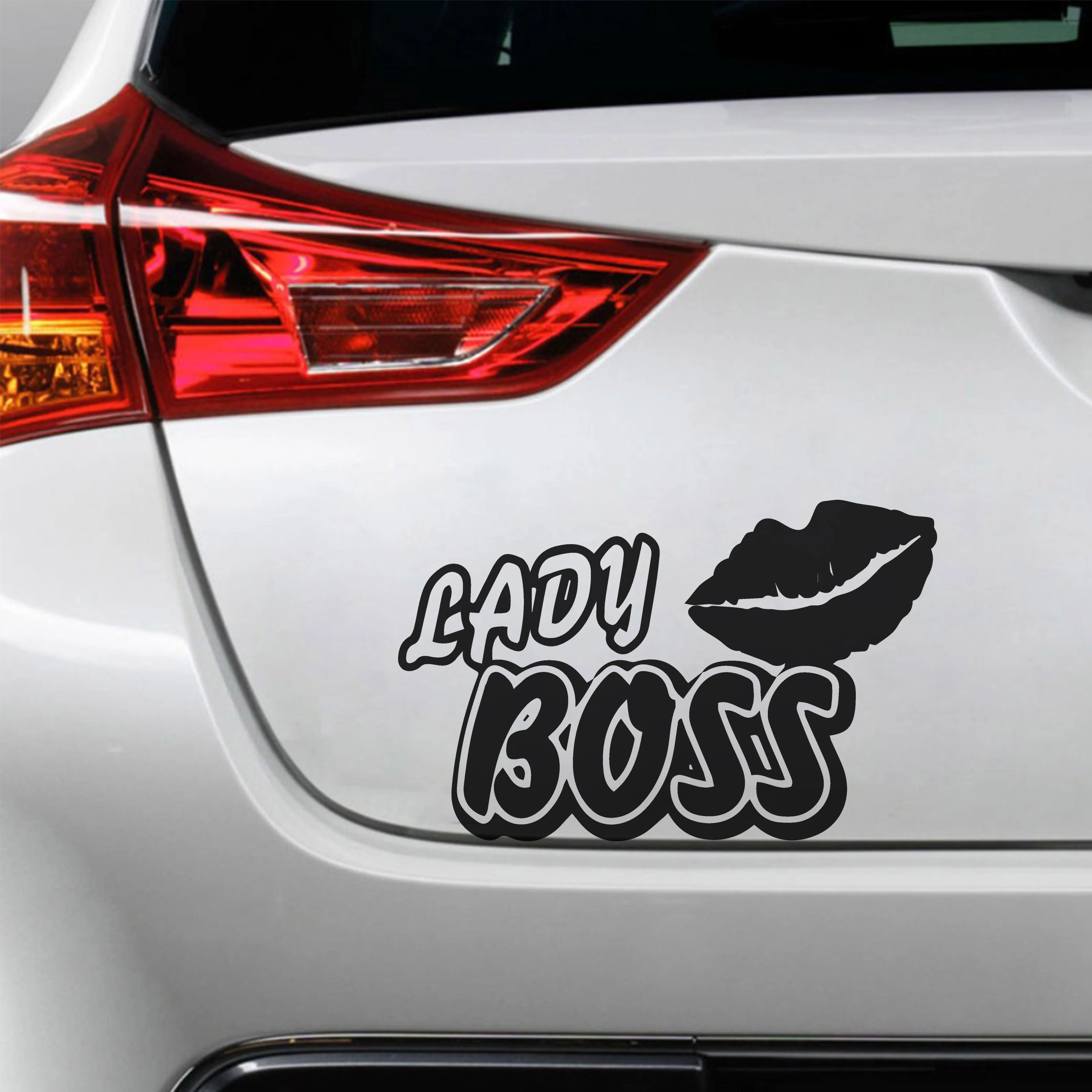 Виниловые наклейки для девочек boss интересные светоотражающие