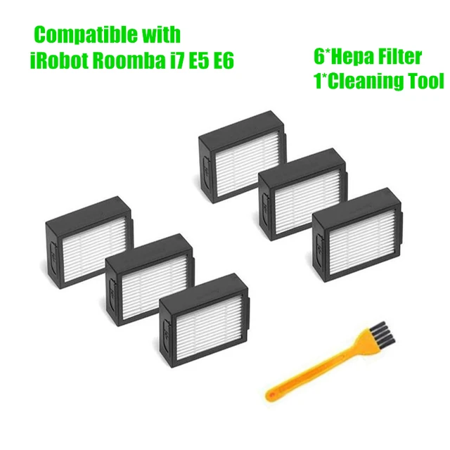 Wymiana filtra Hepa dla iRobot Roomba i7 E5 E6 I seria części do robota odkurzającego iRobot Roomba filtry akcesoria tanie tanio for iRobot Roomba i7 E5 E6 I Series irobot roomba accessories