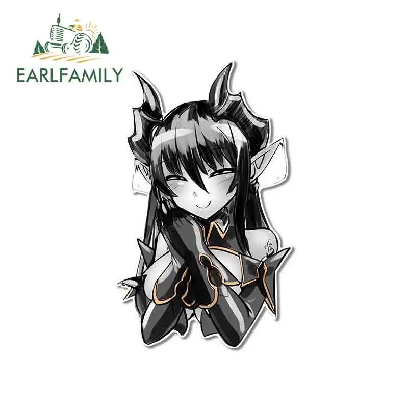 EARLFAMILY 13 см x 8 1 для милого черного дьявола украшение девочки водонепроницаемая